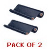Brother Pc202 (pc202rf) Thermal Fax Ribbon Refill Rolls (2 - Pack) -  (black)