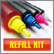 Inkjet Ink Cartridge Refill Kit To Refill Hp 10 And Hp 11 Color Cartridges -   (magenta / yellow)