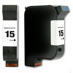 Hewlett Packard C6615dn C6615d (hp 15 Black) Remanufactured Ink Cartridge -  (black)