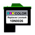 Lexmark Remanufactured 10n0026 (#26) Color Ink Cartridge -  (color)