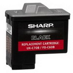 Remanufactured Sharp Black Ux-c70b Inkjet Cartridge. -  (black)