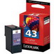 Lexmark 18y0143 (#43)  Oem Color Ink Cartridge -   (color)
