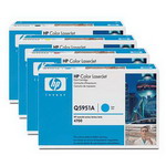 Hp 4700 4pack Oem Toner Cartridges (1 Each Hp Q5950a, Q5951a, Q5952a, Q5953a) - 