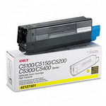 Okidata 42127401  Oem High Yield Yellow Laser Toner Cartridge -  (yellow)